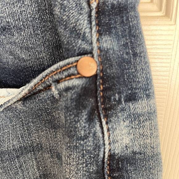 Judy Blue Wide Leg Distressed Style Jeans Size 16W High Rise Stretch Denim - Picture 7 of 16